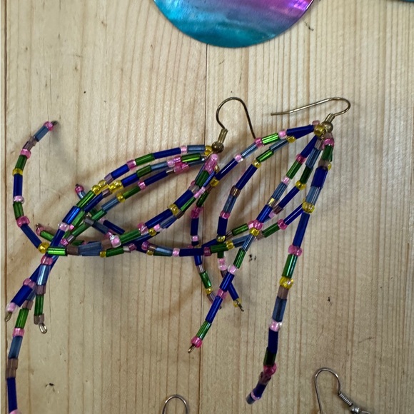 Colorful Earring Set – Lot of 4 | 2000’s Y2K Style | Good Condition - Picture 4 of 6